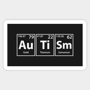 Autism (Au-Ti-Sm) Periodic Elements Spelling Sticker